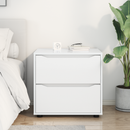 vidaXL Tárolószekrény Magas Fényű Fehér 60 x 48 x 57 cm Faanyag