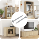 vidaXL Szegek Fa számára 2 pcs Ezüst Ø 3 x 15 mm Fém
