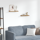 vidaXL Falpolc polcokkal tárolóval 2 pcs Barna 40 x 9 x 3 cm Faanyag