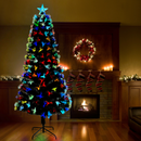 vidaXL Mű karácsonyfa 300 LED-del állvánnyal Zöld 240 cm PVC