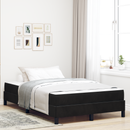 vidaXL Boxrugós ágy matracmal Fekete 120 x 200 cm szövet