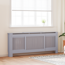 vidaXL Radiátor fedezék 2 pcs Szürke 205 x 20,5 x 81,5cm Faanyag