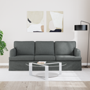vidaXL Kanapé Sötétszürke 201 x 80 x 85 cm szövet