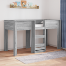 vidaXL Szükidő ágy tárolóval Szürke Sonoma 75 x 190 cm Faanyag