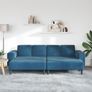 vidaXL Nappali Kanapé 3 pcs Kék 250 x 188 x 76 cm