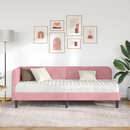 vidaXL Sarokágy keret Rózsaszín 80 x 200 cm Bársony