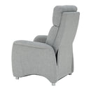 Állítható fotel, szürke szövet, FOREST