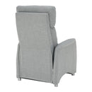 Állítható fotel, szürke szövet, FOREST