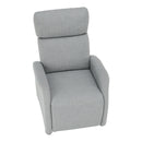 Állítható fotel, szürke szövet, FOREST