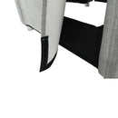 Állítható fotel, szürke szövet, FOREST