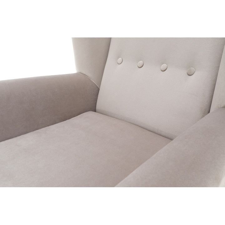 Fotel-füles, bézs/fekete, RODEZA