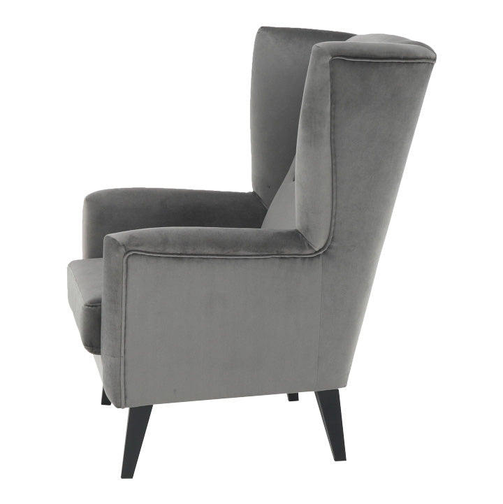 Fotel-füles, világosszürke/fekete, RODEZA