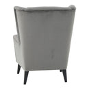 Fotel-füles, világosszürke/fekete, RODEZA