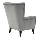 Fotel-füles, világosszürke/fekete, RODEZA