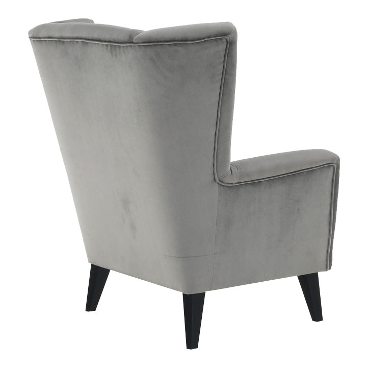 Fotel-füles, világosszürke/fekete, RODEZA