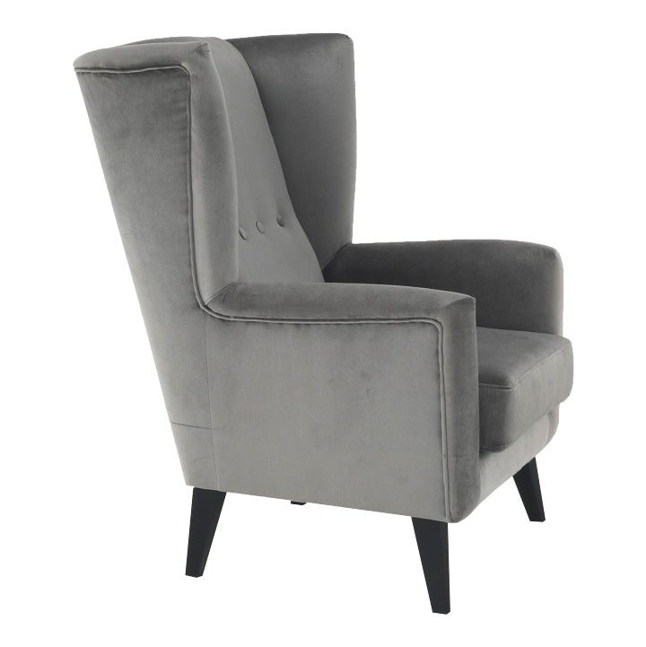 Fotel-füles, világosszürke/fekete, RODEZA