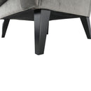 Fotel-füles, világosszürke/fekete, RODEZA