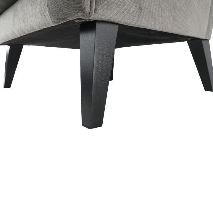 Fotel-füles, világosszürke/fekete, RODEZA