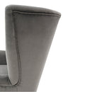 Fotel-füles, világosszürke/fekete, RODEZA