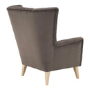 Fotel-füles, taupe-szürke-barna/bükk, RODEZA