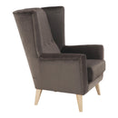 Fotel-füles, taupe-szürke-barna/bükk, RODEZA