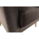 Fotel-füles, taupe-szürke-barna/bükk, RODEZA