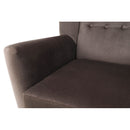 Fotel-füles, taupe-szürke-barna/bükk, RODEZA