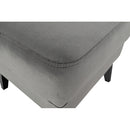 Puff, világosszürke/fekete, RODEZA