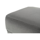 Puff, világosszürke/fekete, RODEZA