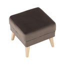 Puff, taupe-szürke-barna/bükk, RODEZA