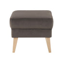 Puff, taupe-szürke-barna/bükk, RODEZA