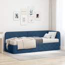 vidaXL Sarokágy keret Kék 80 x 200 cm szövet