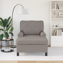 vidaXL PÁRÁS FOTEL párnával Tópszínű 91 x 157 x 91 cm szövet