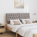 vidaXL Kárpitozott fejtámla Tópszínű 150 cm Tömör fenyőfa