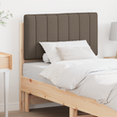 vidaXL Kárpitozott fejtámla Barna és taupe 80 cm Tömör fenyőfa