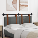vidaXL Fali Fejtámla Egyszínű Sötétszürke 130 x 55 x 5 cm Antik PU