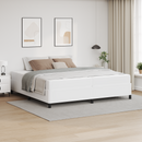 vidaXL Ágykeret matracmal Fehér 200 x 200 cm szövet