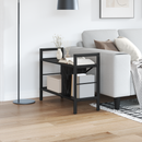 vidaXL Könyvespolc Fekete tölgy 75 x 30 x 58,5 cm Faanyag
