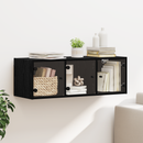 vidaXL Fali Szekrény Fekete tölgy 102 x 37 x 35 cm Faanyag