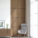 vidaXL Fali panelek 8 pcs Természetes 60,5 x 60 cm