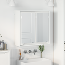 vidaXL Fürdőszobai tükörszekrény Magas Fényű Fehér 60 x 20 x 60 cm