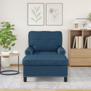 vidaXL PÁRÁS FOTEL párnával Kék 91 x 157 x 91 cm szövet