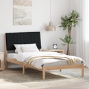vidaXL Ágykeret fejtámlával Barna 100 x 200 cm Tömör fenyőfa