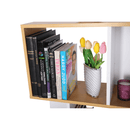 Könyvespolc, tűnyalábos fenyő/fehér, ERDEM NEW TYP 1