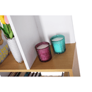 Könyvespolc, tűnyalábos fenyő/fehér, ERDEM NEW TYP 1