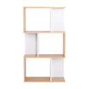 Könyvespolc, tűnyalábos fenyő/fehér, ERDEM NEW TYP 1