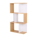 Könyvespolc, tűnyalábos fenyő/fehér, ERDEM NEW TYP 1