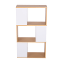 Könyvespolc, tűnyalábos fenyő/fehér, ERDEM NEW TYP 1