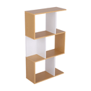 Könyvespolc, tűnyalábos fenyő/fehér, ERDEM NEW TYP 1