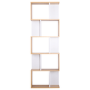 Könyvespolc, tűnyalábos fenyő/fehér, ERDEM NEW TYP 3